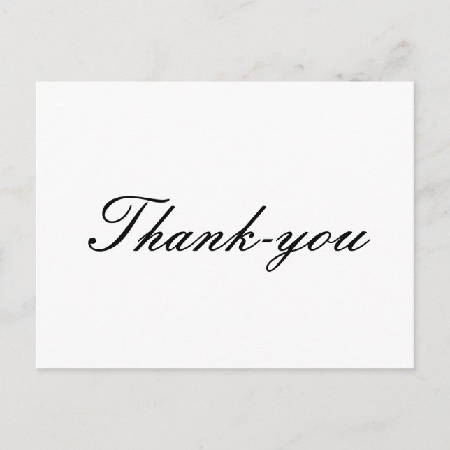 cartes postales simples de merci (Devant)