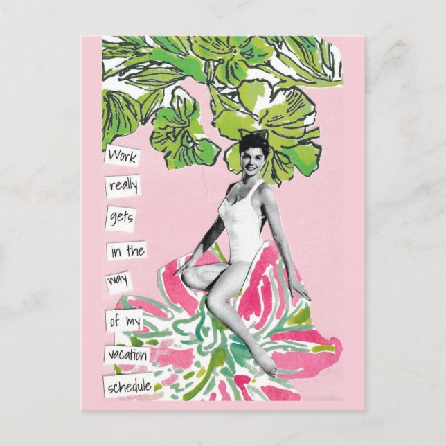 Cartes postales Snarky Vacation Le travail se fait (Devant)