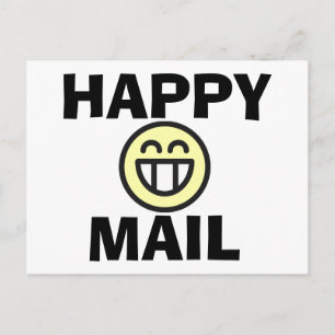 Cartes postales SOURIRE de courrier heureux