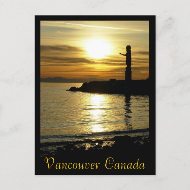 Cartes postales souvenir de Vancouver Pôle totemiq (Devant)