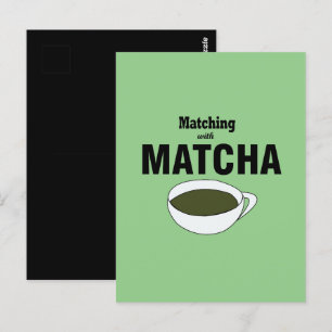 Cartes postales sur le thé vert Matcha