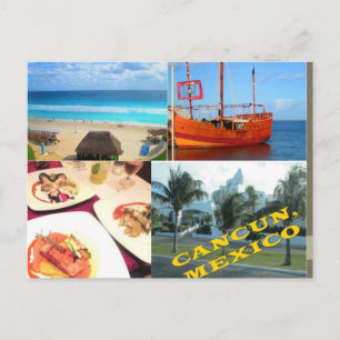 CARTES POSTALES SUR MESURE - COLLAGE CANCUN 1