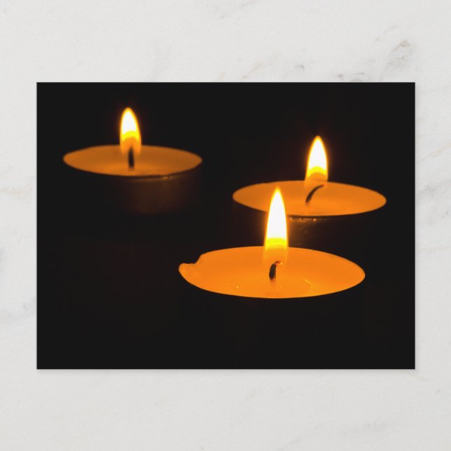 Cartes postales "Trois bougies" (Devant)