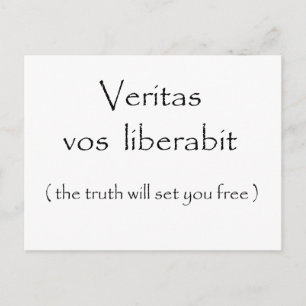 Cartes postales Veritas vos liberabit