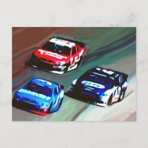 Cartes postales vierges "Jour des courses"