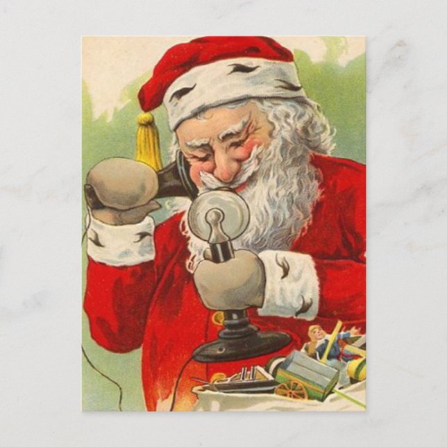 Cartes postales Vintage Christmas Père Noël (Devant)