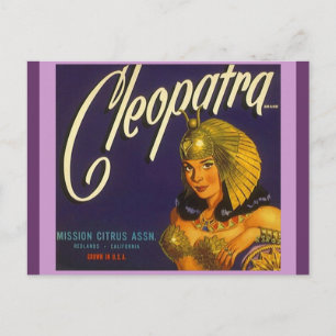 Cartes postales vintage Cleopatra Produce Crate La