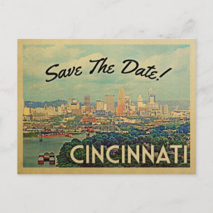 Cartes postales vintage de Cincinnati pour annonce