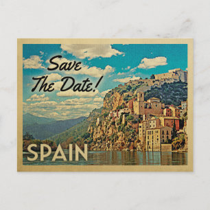 Cartes postales vintage Espagne Enregistrez la dat
