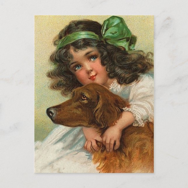 Cartes postales vintage Irish Setter (Devant)