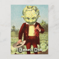Cartes postales vintages pour légumes : Chou