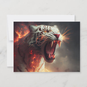 Cartes Postales  White Tiger