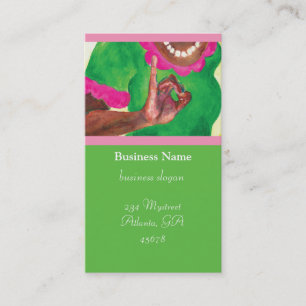 Cartes pour dames parfaites rose et verte