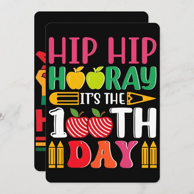 Cartes Pour Fêtes Annuelles 100 Days Learning Black History 2026 Poster  (Devant / Derrière)