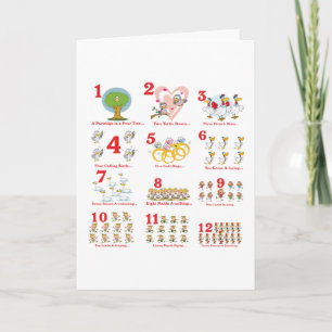 Cartes Pour Fêtes Annuelles 12 douzièmes jours de noël terminés