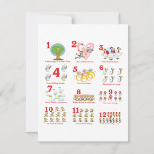 Cartes Pour Fêtes Annuelles 12 douzièmes jours de noël terminés