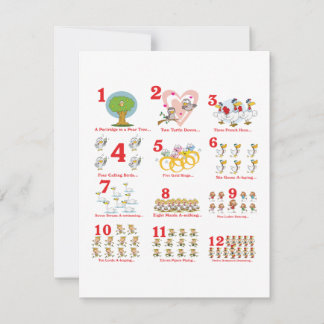 Cartes Pour Fêtes Annuelles 12 douzièmes jours de noël terminés