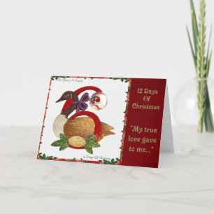 Cartes Pour Fêtes Annuelles 12 jours de Noël six poses des oies A