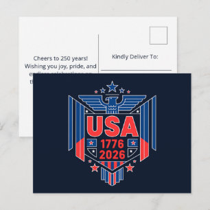 CARTES POUR FÊTES ANNUELLES 1776-2026 USA