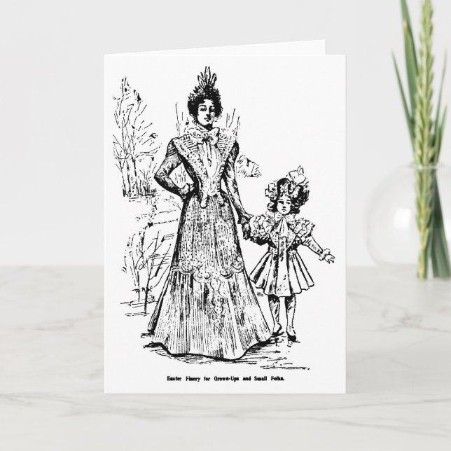 Cartes Pour Fêtes Annuelles 1898 illustrations vintages Pâques façonnent la (Devant)