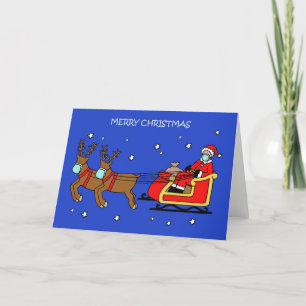 Cartes Pour Fêtes Annuelles 19 Noël Père Noël et Sleigh