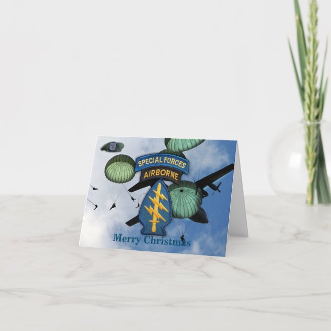 Cartes Pour Fêtes Annuelles 19e groupe des forces spéciales du groupe irak anc (Devant)