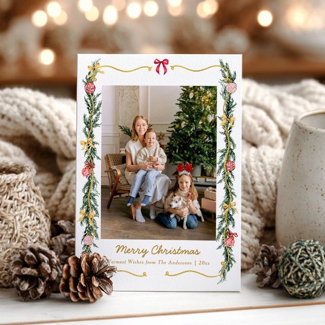Cartes Pour Fêtes Annuelles 1 Photo Grandmillentenaire Noël Verdure et vaches (Créateur téléchargé)