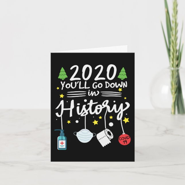 Cartes Pour Fêtes Annuelles 2020 : Vers le bas dans l'histoire | Papier toilet (Devant)