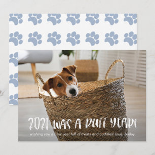 Cartes Pour Fêtes Annuelles 2021 a été une année rude de la photo de chien