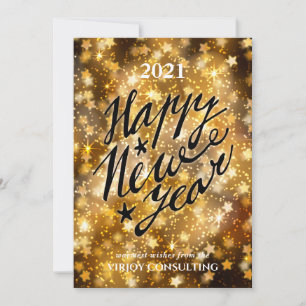 Cartes Pour Fêtes Annuelles 2021 NOUVELLE ANNÉE Corporate Business Festive G