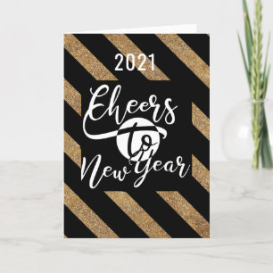 Cartes Pour Fêtes Annuelles 2021 Salue Au Nouvel An   Nouvel An festif