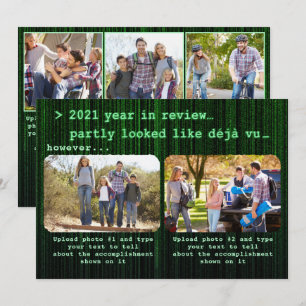 Cartes Pour Fêtes Annuelles 2021 Year dans Review Family Photo Collage Christm