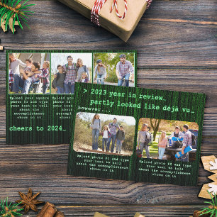 Cartes Pour Fêtes Annuelles 2022 Année en révision de la famille Photo Cheers 