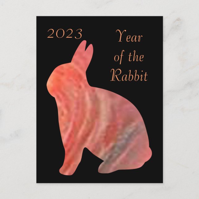 Cartes Pour Fêtes Annuelles 2023 Année du lapin (Devant)