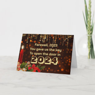 Cartes Pour Fêtes Annuelles 2024 Joyeux Nouvel An FAREWELL 2023