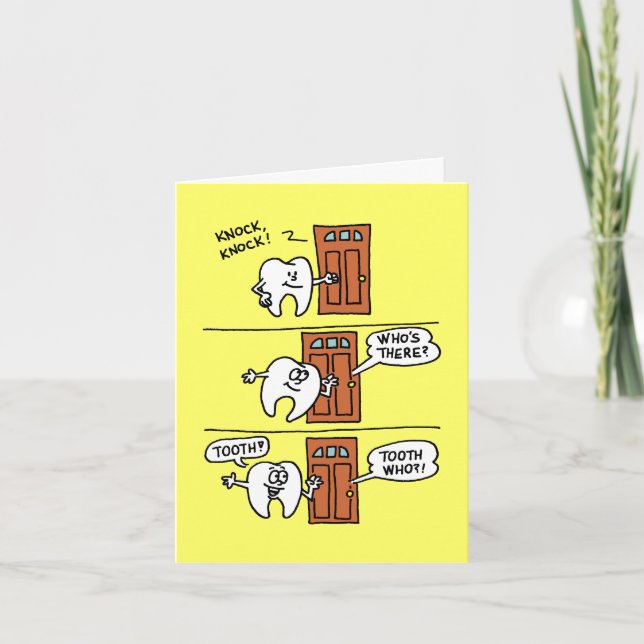 Cartes Pour Fêtes Annuelles 2026 Joyeux Nouvel An Knock Knock Joke (Devant)