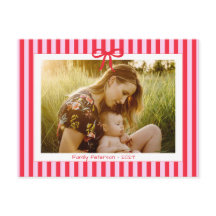 2027 famille rayures rouges nœud tendance chic