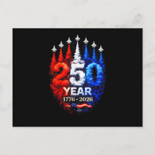 Cartes Pour Fêtes Annuelles 250 Ans Américain 1776 2026 250e USA Patriotique 4