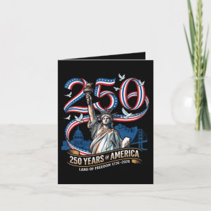 Cartes Pour Fêtes Annuelles 250 Ans Anniversaire Amérique 1776 2026