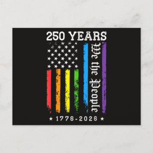 Cartes Pour Fêtes Annuelles 250 Ans de 250e Anniversaire Américain LGBT Pr