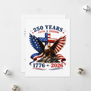 Cartes Pour Fêtes Annuelles 250 ans de foi et de liberté
