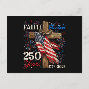 Cartes Pour Fêtes Annuelles 250 Ans de Foi et de Liberté Chemises du 4 juillet