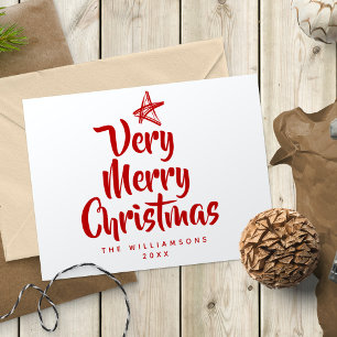 Cartes Pour Fêtes Annuelles 2 Côté TRÈS JEUNE CHRISTMAS Photo Holiday Card
