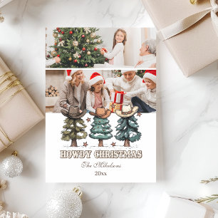 Cartes Pour Fêtes Annuelles 2 photo Noël Western Howdy