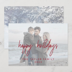 Cartes Pour Fêtes Annuelles 2 photos horizontales