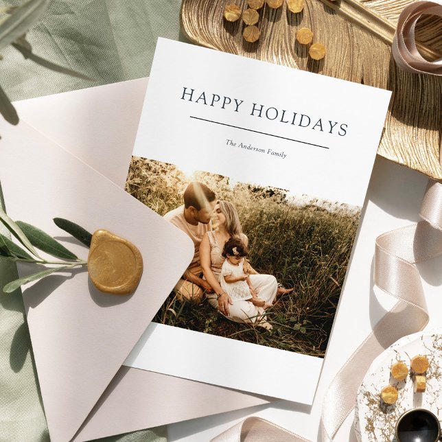 Cartes Pour Fêtes Annuelles 2 Photos simples et modernes (Créateur téléchargé)