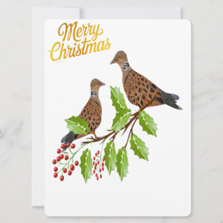 Cartes Pour Fêtes Annuelles 2 Turtle Doves