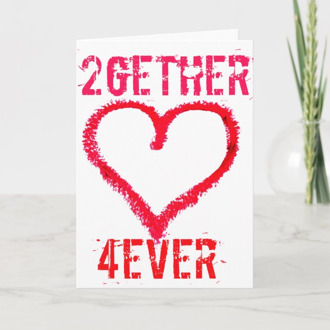 Cartes Pour Fêtes Annuelles 2ème 4éme amour ado sur les valentines jour (Devant)