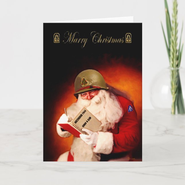 Cartes Pour Fêtes Annuelles 2ÈME GUERRE MONDIALE Père Noël (Devant)