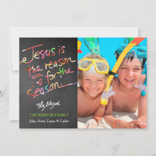 Cartes Pour Fêtes Annuelles 311 Jésus gai est la raison de la saison